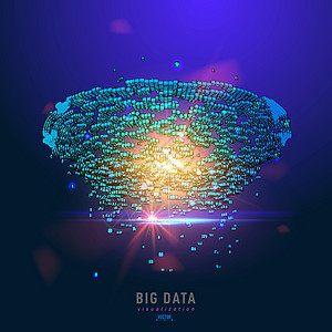 抽象 3D 大数据可视化 纠结的图形数据流 信息图表线程数据 未来派社交网络 技术矢量背景 商业智能的表示粒子活力网格电脑辉光海图片