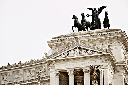 罗马Venezia广场的祖国或维托利亚诺阿尔塔尔首都城市建筑旅游历史纪念碑胜利者旅行历史性白色图片