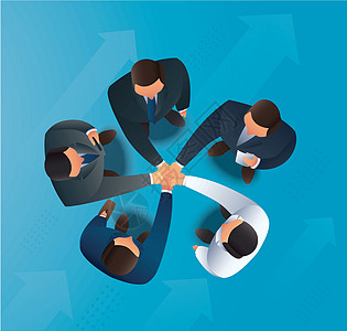 商业伙伴握手矢量图 EPS1领导男人团队套装合同金融公司印象人士合伙图片