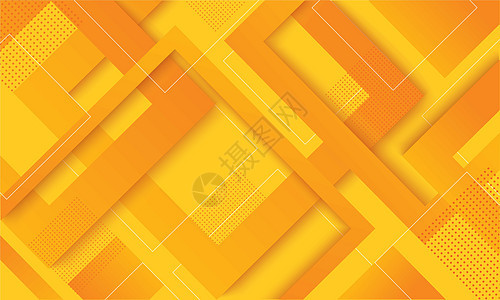 现代黄色正方形渐变时尚背景矢量图 EPS1艺术几何学网站横幅橙子框架空白商业插图海报图片