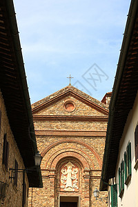 佛罗伦萨附近Chianti的Panzano圣玛丽亚教堂图片