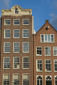 阿姆斯特丹的一对历史性房子图片