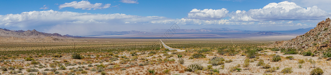 无尽的沙漠道路 冒险在沙漠中旅行地平线太阳运输长路天空车道蓝色土地农村旅游图片