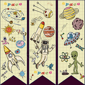 儿童彩色图画6空间主题科学与思想图片