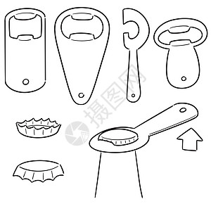 开瓶套产品家庭厨具茶点插图物品剪贴饮料素描补给品图片