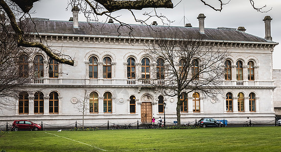 爱尔兰都柏林三一学院架构详情爱尔兰都柏林旅游学生大学文化图书馆学校街道石头庭院地标图片