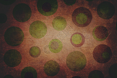 带正方形的深绿色和棕色圆点纹理墙纸风格马赛克装饰圆圈装饰品插图红色创造力活力背景