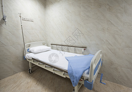 在医院病房的床铺家具毯子桌子手术医疗保险地面医疗室外科枕头风格图片