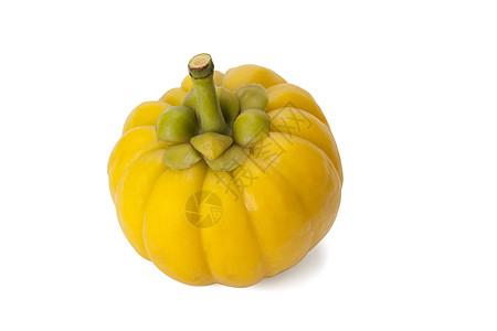 加西尼亚坎博吉亚香料减肥草药苹果酸黄色小路营养饮食古董植物图片