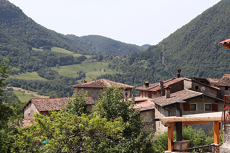 小村庄山麓农村森林乡村旅游天空地标海岸风景旅行图片