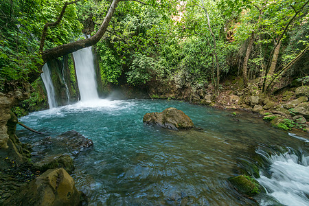 巴尼亚斯班尼亚斯瀑布国家高地小路踪迹旅行流动绿洲旅游瀑布公园图片