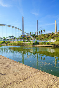哈德拉河公园煤炭设施力量活力工厂气体公园棕榈车站溪流图片