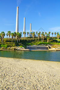 哈德拉河公园力量车站释放棕榈溪流长廊活力天空竖琴设施图片