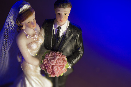 新娘和新郎标准数字娃娃白色塑料婚姻夫妻雕像庆典男人传统装饰品图片