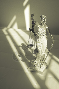 正义的女雕像象征眼罩法官司法律师青铜法庭平衡女性立法惩罚图片