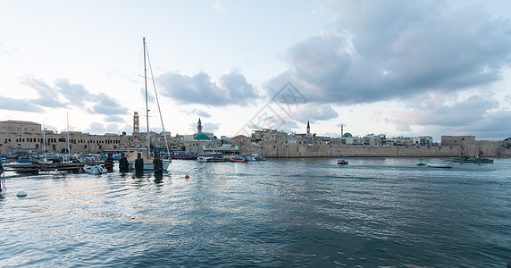 Acre海墙城市历史性天空旅游堡垒港口英亩建筑学钓鱼地标图片