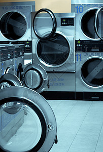 工业公共洗衣业电气自动化衣服服务烘干机旋转洗涤剂自助家务机器图片
