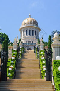 海法巴哈教花园纪念碑爬坡城市信仰殖民地旅游海法寺庙旅行宗教图片