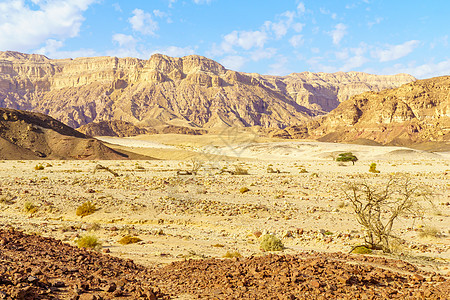 蒂姆纳山谷的景观侵蚀地标远足荒野石头沙漠公园岩石悬崖编队图片