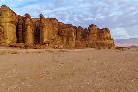 在蒂姆纳谷的所罗门支柱岩层荒野编队公园远足风景沙漠侵蚀砂岩爬坡吸引力图片