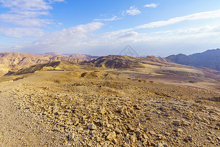 Eilat山Yoash山沙漠景观地标风景地形沙漠荒野旅游悬崖编队天空内盖夫图片