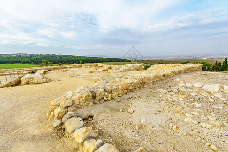 Tel Megiddo国家公园考古遗骸旅行废墟世界末日圣地圣经古董城市爬坡国家电话图片