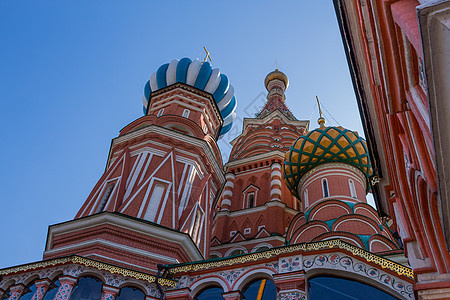 莫斯科圣巴西尔大教堂金子文化建筑学地标城市历史性首都教会博物馆正方形图片
