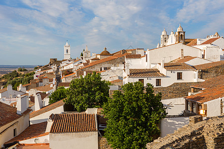 葡萄牙Alentejo的蒙萨拉兹遗产旅行历史性墙壁地标旅游建筑物爬坡村庄街道图片
