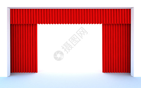 舞台幕布舞台上的幕布  3d 仁德推介会娱乐电影剧院褪色隐藏丝绸奖项红色喜剧背景