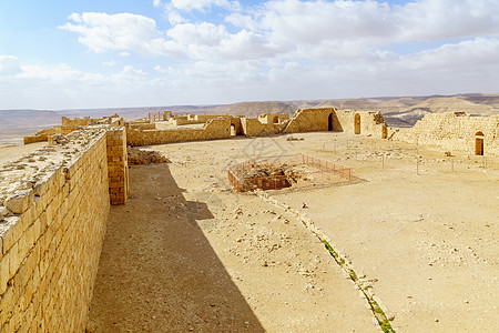 被毁坏的古老Nabataean城市阿夫达特地标旅行国家文化废墟考古学历史纪念碑旅游堡垒图片