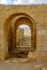 被毁坏的古老Nabataean城市阿夫达特国家废墟内盖夫历史性旅行纪念碑寺庙城市教会数据图片