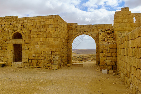 被毁坏的古老Nabataean城市阿夫达特教会文化城市建筑学遗产内盖夫国家建筑旅行历史图片