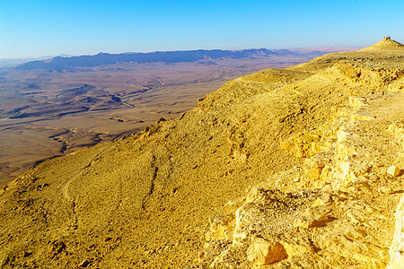 马赫泰什crasterRamon的景观国家内盖夫地标旅游岩石编队砂岩旅行风景悬崖图片