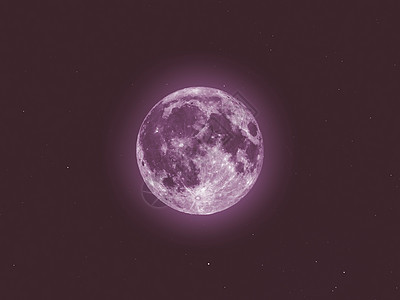 用望远镜 星空 看见粉红月亮图片