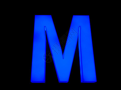 M型蓝色亮色信M背景图片