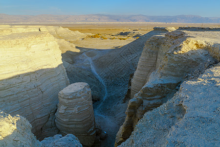沙漠景观和海石岩的形成风景地质学编队海岸美丽海岸线地标悬崖爬坡石灰石图片