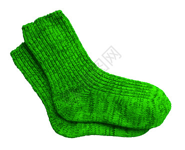孤立的双袜子     绿色图片
