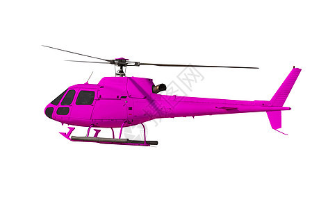 白上隔离的粉色直升机飞机旅游旅行车辆机身天空飞行员技术航空运输图片