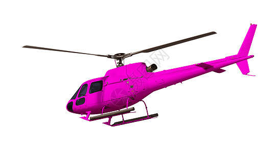 白上隔离的粉色直升机车辆旅行直升飞机运输喷射乘客飞机旋转转子燃料图片