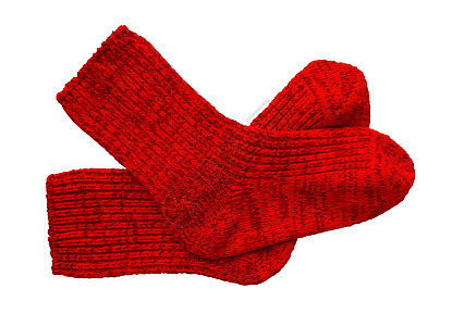 孤立的双袜子 - 红图片