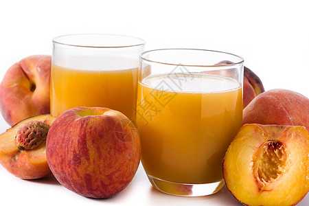 喝果汁桃汁玻璃饮食白色果汁食物营养水果背景