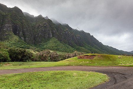 在美国夏威夷瓦胡(Oahu)的Kuloa谷地图片