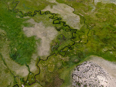 地形地图对阿斯彭泉绿地和小曲线河流的空中观察场地天空弹簧山路旅游国家反射岩石公园旅行背景