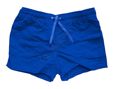 孤立的蓝色运动短裤背景图片