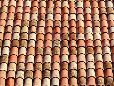 瓦屋顶背景房子住宅建筑学陶瓷材料制品建筑红色瓷砖橙子图片