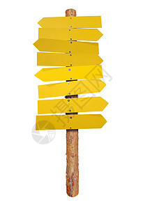 木制空箭头邮政白色棕色招牌框架木头空白控制板木板横幅图片