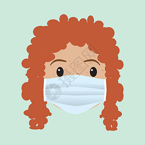 一张有面罩保护的脸关爱医疗护士医院口罩流感医生疾病图片