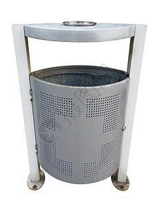 垃圾罐  黑色倾倒金属白色环境回收家庭街道垃圾桶垃圾箱篮子背景图片