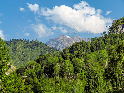 天山山脉远足旅游旅行天空公园冒险岩石风景爬坡场景图片