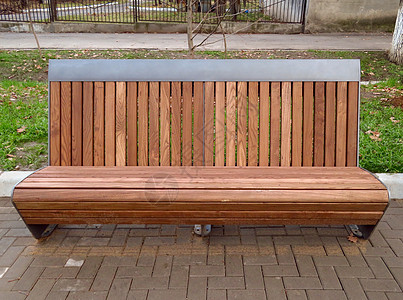 木林公园法官公园金属棕色木板木头家具照片椅子座位花园图片